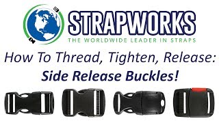 How to Thread Tighten and Release your Plastic Side Release Buckle [upl. by Mordy]