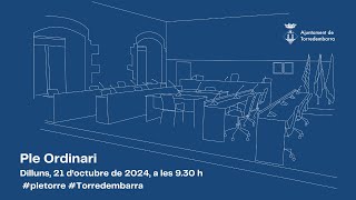 Ple ordinari de lAjuntament de Torredembarra de 21 doctubre [upl. by Almap]