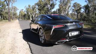 2017 Lexus LC 500h 0100kmh amp engine sound [upl. by Talie]