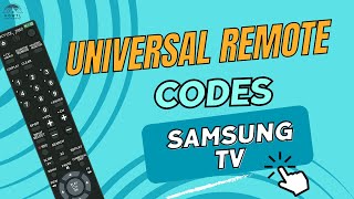 Universal Remote Codes for Samsung TV  How to set up the Universal Remote of your Samsung Smart TV [upl. by Ahselef719]