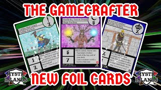 Homemade TCG New Foil Cards  The Game Crafter My Thoughts  Mystic Islands TCG HTCG [upl. by Fabron297]