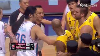 Stephon Marbury and Jimmer Fredette have to be separated during game in China  ESPN [upl. by Fulmer]