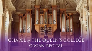 Dr Friedhelm Flamme  Live Organ Recital from The Queens College Oxford 110pm 16 October 2024 [upl. by Elimay6]