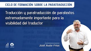 Ciclo de Formación sobre la Paratraducción 1 [upl. by Christan]