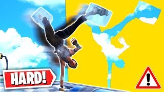 FORTNITE NEW IMPOSSIBLE PARKOUR JUMPS HARD CHALLENGE wPreston [upl. by Olympia]