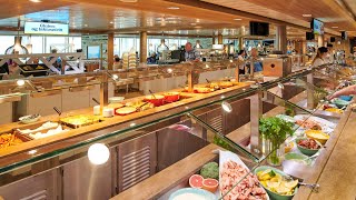 Colorline cruise breakfast buffet  breakfast buffet ferry colorline norway to Sweden [upl. by Dobrinsky]