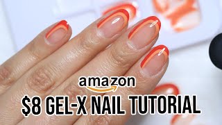 HOW TO PRESS ON NAILS INTO GELX EXTENSIONS TUTORIAL [upl. by Agn944]