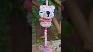 🎀Portaciuccio amigurumi con orsettoidee nascita [upl. by Airamana]