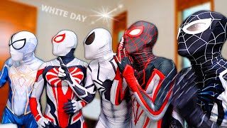 PRO 6 SPIDERMAN amp SPIDERGIRL  New White Color SuperHero Suit So Good  Comedy Action Video [upl. by Papp]