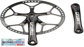 CYSKY Single Speed Crankset MTB Crankset 53T56T58T 170mm Crank Arm 130 BCD Review [upl. by Llenrev]