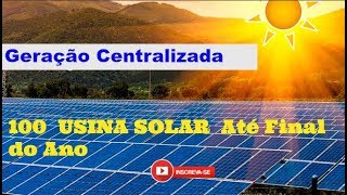 O Brasil terá mais 100 usinas de energia solar em operação até o final do ano [upl. by Biebel]