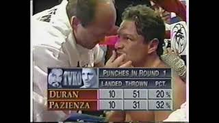 Roberto Duran vs Vinny Pazienza 1 [upl. by Tirb]