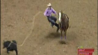 Tie Down Roping  2013 NFR Round 10 [upl. by Rasec]