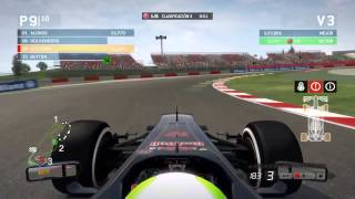 F1 2013  MONTMELÓ  TEMP1  TRAYECTORIA [upl. by Yvad]