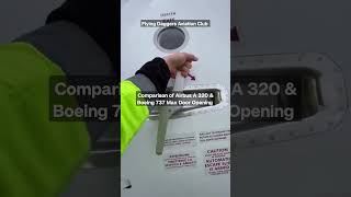 Airbus A 320 VS Boeing 737 Max Door Opening aviation nithamirpur technology india aeroplane [upl. by Mosira]