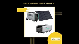 Zendure SuperBase V4600  Satellite Battery B6400  400W Solar Panel Generator Kit [upl. by Oralee]