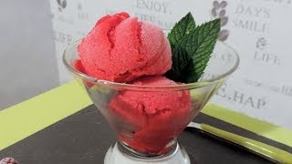 Recette du sorbet à la framboise  Williams Kitchen [upl. by Inotna]