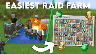 Minecraft EASIEST Raid Farm 120  Insane loot [upl. by Warfeld]