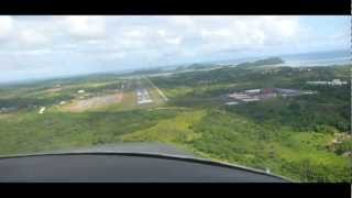 Landing at Palau international airport ROR Koror Palau [upl. by Harwell]