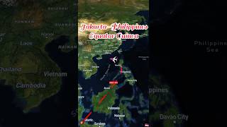 JakartaPhilippinesEquator Guinea travel avation shorts shortvideo [upl. by Zita982]