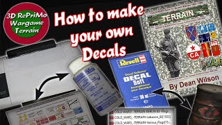 Tutorial How to make your own decalsWie erstellen wir unsere eigenen DecalsDecals by Dean Wilson [upl. by Aleen]