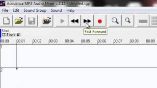 Introdution to Acoustica MP3 Audio Mixer Lesson 1 Add sound Arrange sounds [upl. by Kliment231]