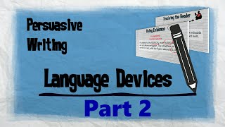 Persuasive Techniques Part 2  Persuasive Writing  EasyTeaching [upl. by Thomasine]