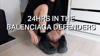 24 hours in the balenciaga defender sneakers [upl. by Neelyam]