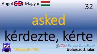 3859 Befejezett jelen 1 Magyar  Angol SzavakAngol szókincs gyakorlat angol mobilra [upl. by Aryt]