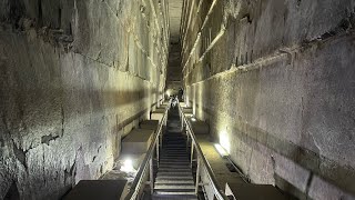 Full tour inside the Great Pyramid of Giza  Pyramid of Cheops aka Khufu  Trip to Kairo Egypt 2021 [upl. by Grannie837]