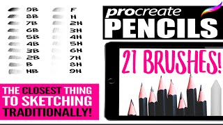 The Definitive Pencil Set for Procreate by BeeJayDeL [upl. by Gilder]