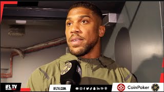 DONT LET THEM F DISRESPECT YOU ANTHONY JOSHUA RAW ON DUBOIS SPARRING REFUSES FURY QUESTION [upl. by Akirat]