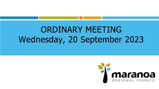 Maranoa Regional Council  Ordinary Meeting 20 September 2023 [upl. by Ahsiemaj917]