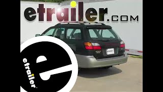 etrailer  Installation Curt Trailer Hitch Receiver on a 2000 Subaru Outback Wagon [upl. by Robison228]