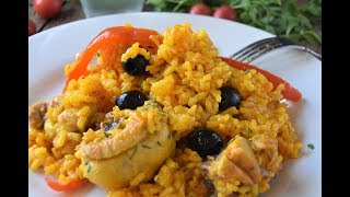 Arroz con pollo y aceitunas negras PARA TRIUNFAR [upl. by Tiedeman590]