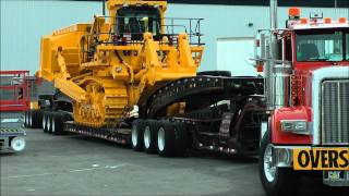 Moving a massive Komatsu D375A Bulldozer [upl. by Arly55]