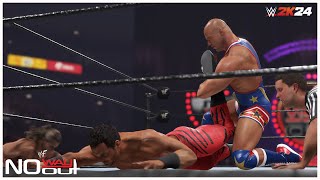 WWE 2K24  WHC Triple Threat Match  Chris Benoit vs Shawn MIcheals vs Kurt Angle [upl. by Aihseym]