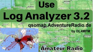 HOW TO USE LOG ANALYZER 3 2  MAKE QSO MAP LINE CHARTS [upl. by Virgilio625]