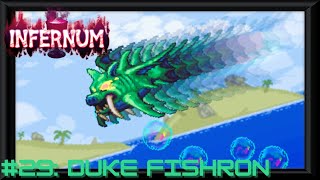 Terraria Calamity Mod Infernum Mode nohit 29 Duke Fishron [upl. by Arimihc]