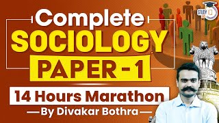 Complete Sociology Optional Paper 1 in One Video  StudyIQ IAS [upl. by Fransisco277]