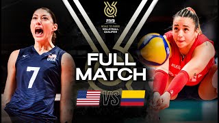 🇺🇸 USA vs 🇨🇴 COL  Paris 2024 Olympic Qualification Tournament  Full Match  Volleyball [upl. by Anelem]