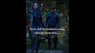 How did it change so much 😭 fyp descendants song shorts [upl. by Haimirej]