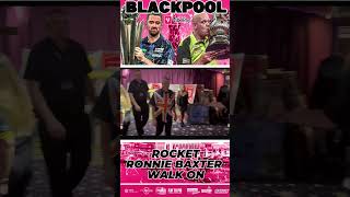 Rocket Ronnie Baxter Darts Walk On in Blackpool Shorts [upl. by Aisatan]