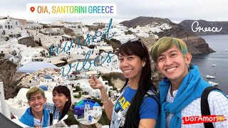 SANTORINI TOUR PART 5  OIA SANTORINI GREECE  FAMOUS SUNSET  DorAmor [upl. by Aniraz]