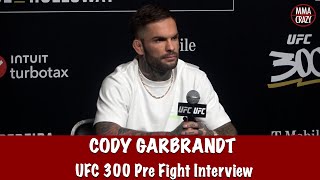 Cody Garbrandt “I’m gonna knock Deiveson Figueiredo out on Saturday” at UFC 300 [upl. by Nywloc993]