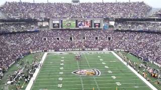 71000 Baltimore Ravens Fans Harmonizing quotSeven Nation Armyquot During 2011 Home Opener [upl. by Ardnohsal]