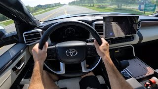 2024 Toyota Tundra 1794 TRD Offroad POV Drive Impressions and ASMR [upl. by Analrahc]