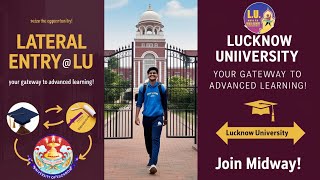 Without Entrance Admission in LU  Lateral Entry in Lucknow University 2024 [upl. by Ydnirb]