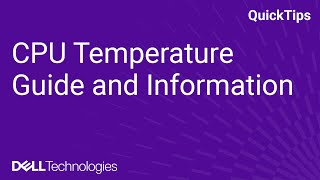 CPU Temperature Guide and Information [upl. by Zipnick]