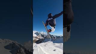 Stubai Austria 🔥 snowboarding snowboard wintersports jump flip winter [upl. by Hartzell]